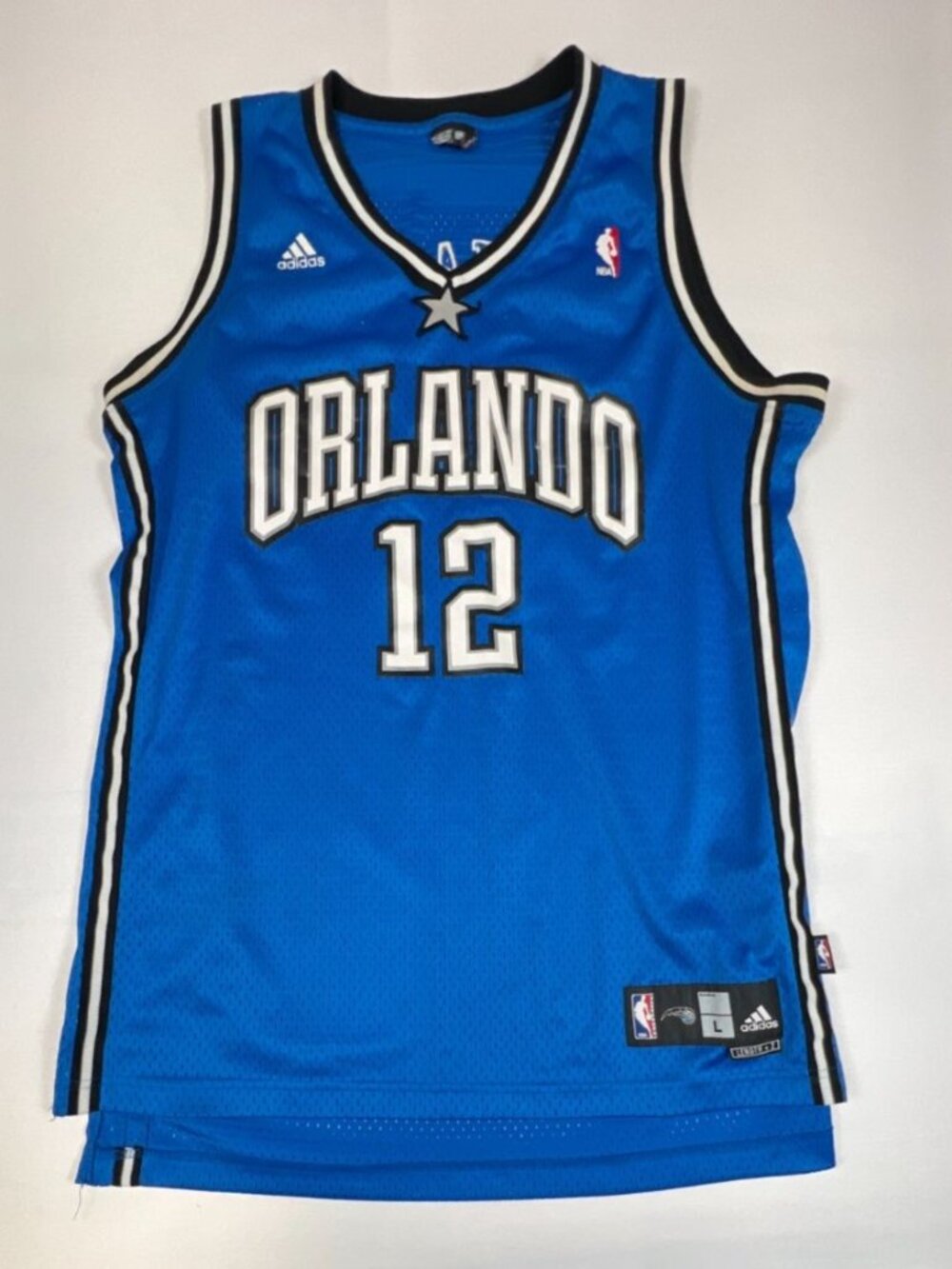 Adidas Orlando Magic Dwight Howard 12 Jersey Adult L Blue NBA Basketball Swingma